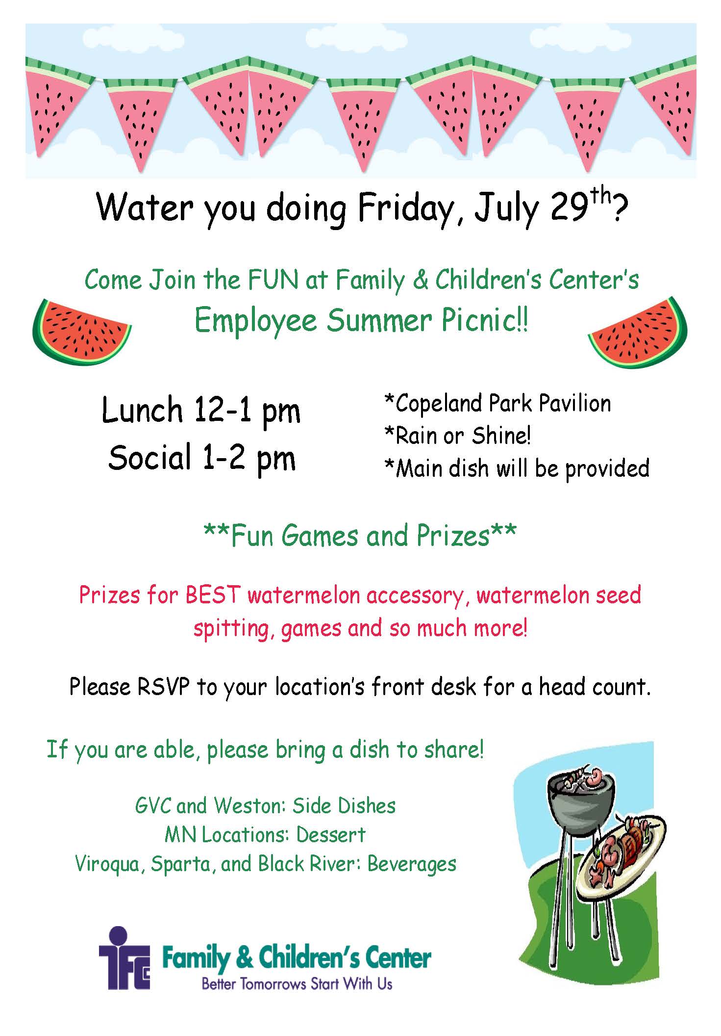 Staff Picnic 2016 Flyer